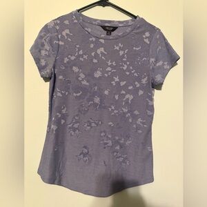 Simply Vera Vera Wang Floral Short Sleeve Top - Lavender